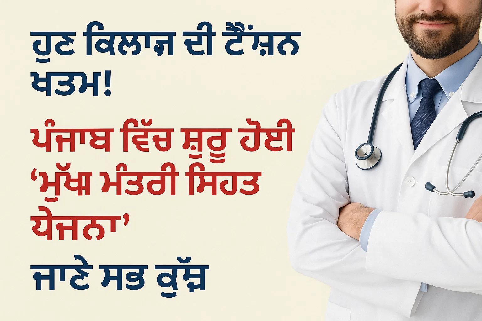 ਹੁਣ ਇਲਾਜ ਦੀ ਟੈਂਸ਼ਨ ਖ਼ਤਮ! ਪੰਜਾਬ ਵਿੱਚ ਸ਼ੁਰੂ ਹੋਈ “ਮੁੱਖ ਮੰਤਰੀ ਸਿਹਤ ਯੋਜਨਾ”, ਜਾਣੋ ਸਭ ਕੁੱਝ